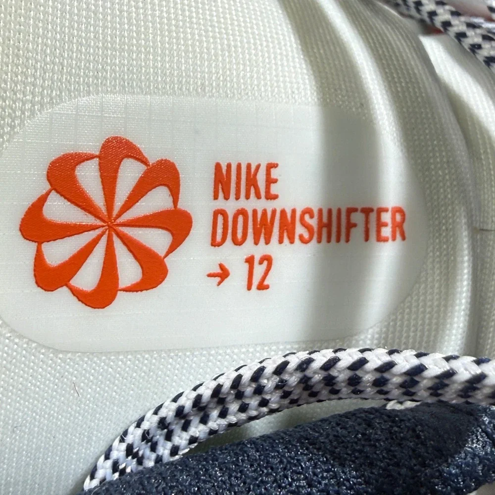 Nike Running Women 7.5 White Sneakers Shoes Downshifter 12 DD9294-103 Athletic